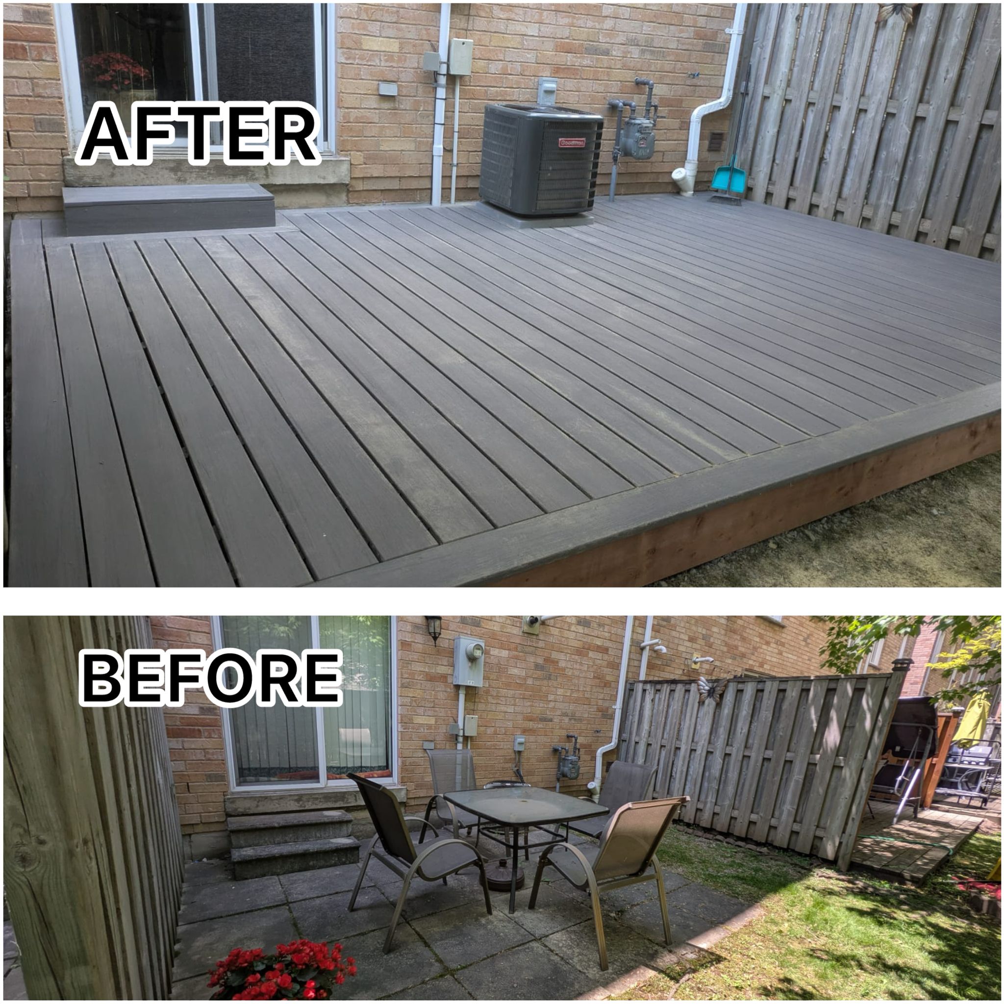 Composite Deck Build – Before and After